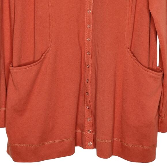 Soft Surroundings Snap Front Northport Cardigan Jacket With Pockets PM - Picture 3 of 7